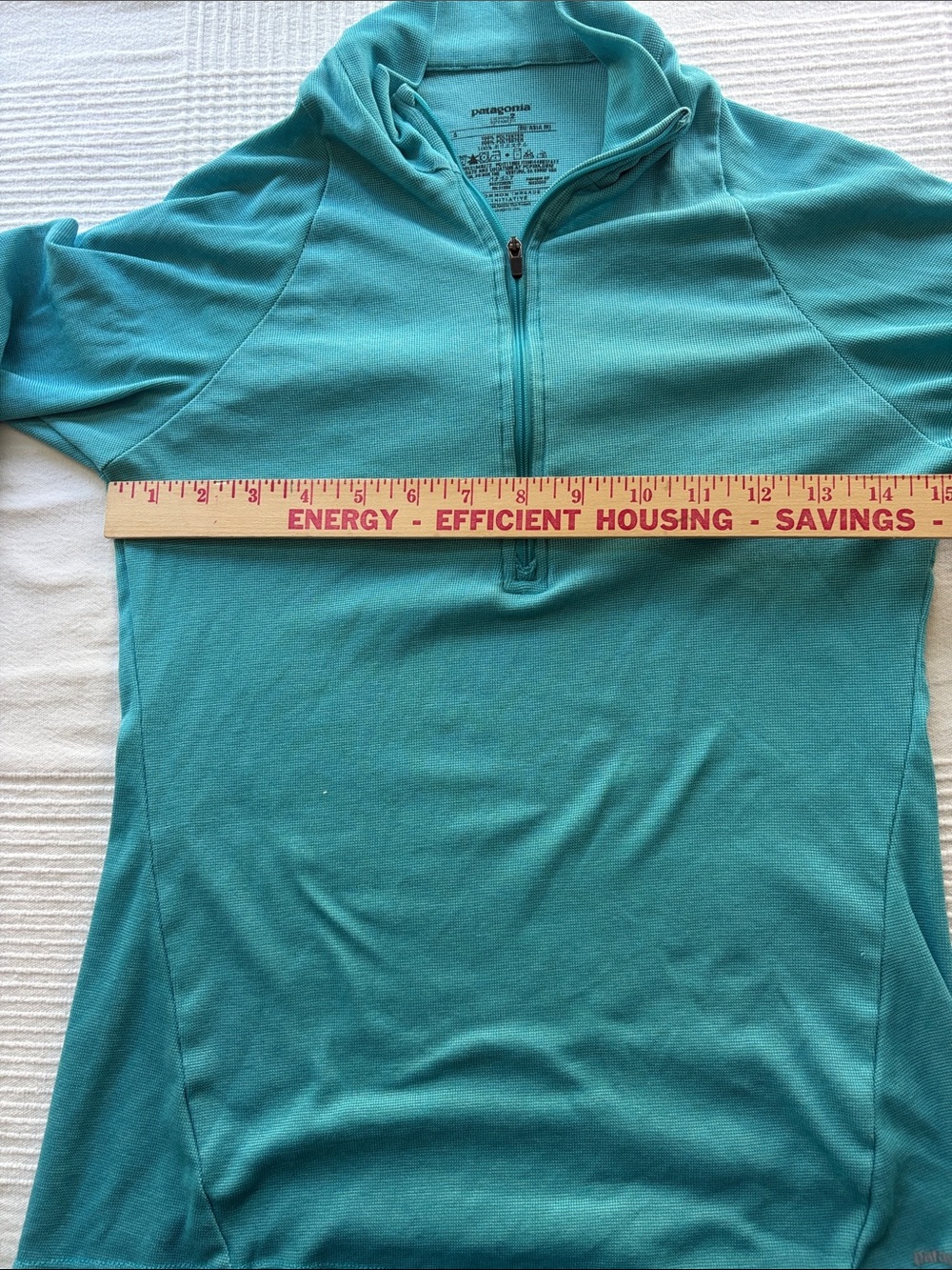 Patagonia Teal Half-Zip Long Sleeve Top - Picture 5 of 5